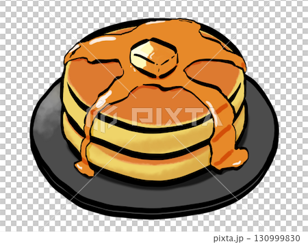 煎餅插圖(筆觸)簡單 煎餅插圖(筆觸)簡單 130999830