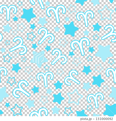 Light blue Aries seamless pattern 131000092