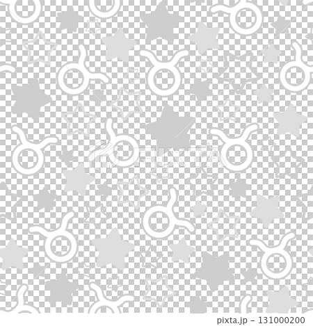 白色金牛座無縫模式 131000200