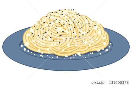 チーズと胡椒のシンプルなパスタ『カチョエペペ』（フォークなし） 131000378