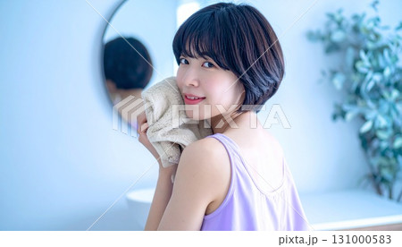 若い女性、ポートレート、ビューティー、紫外線 131000583