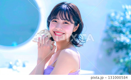 若い女性のボディケア 131000584