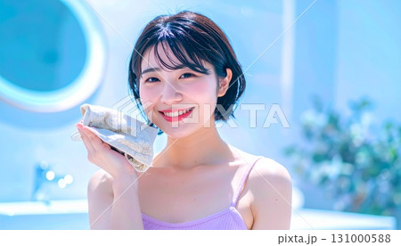 若い女性、ポートレート、ビューティー、紫外線 131000588