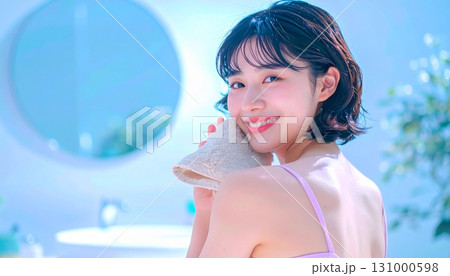 若い女性、ポートレート、ビューティー、紫外線 131000598