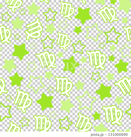 Yellow-green Virgo seamless pattern Yellow-green Virgo seamless pattern 131000890
