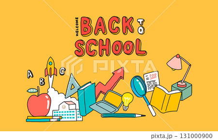 授業や学校で新学期・新生活が始まるイラスト 131000900
