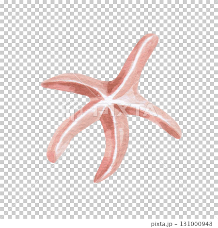 Starfish. Isolated watercolor illustration of underwater creatures for children's prints, clothing, and interior design for themed parties and children's rooms. 131000948