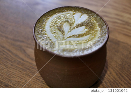 倉敷の古民家カフェ ほうじ茶ラテ 倉敷の古民家カフェ ほうじ茶ラテ 131001042