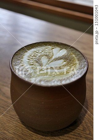 倉敷の古民家カフェ ほうじ茶ラテ 倉敷の古民家カフェ ほうじ茶ラテ 131001043