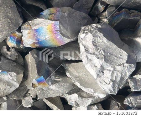 Ferroalloy. Ferro alloy background texture. Ferro manganese, ferrotitanium, ferromolibdenum, ferroniobium, ferromanganese. 131001272