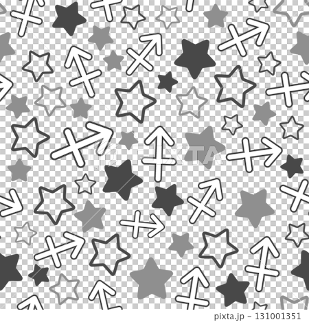 黑色射手座無縫模式 131001351