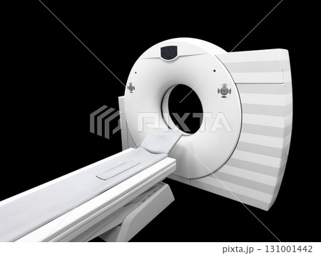 CT Scan( Computer Tomography ) isolated on black background. Multi detector CT Scanner Computed Tomography. CT Scan Machine CT Scan( Computer Tomography ) isolated on black background. Multi detector CT Scanner Computed Tomography. CT Scan Machine 131001442
