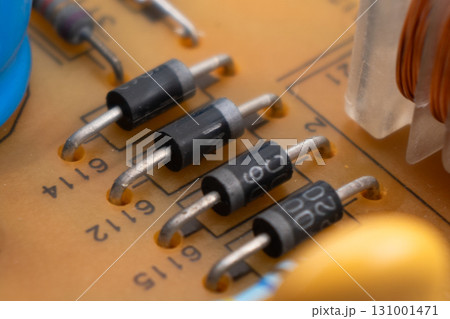 Circuit board with resistors microchips and electronic components background. Computer hardware technology. Integrated communication processor. Circuit board with resistors microchips and electronic components background. Computer hardware technology. Integrated communication processor. 131001471