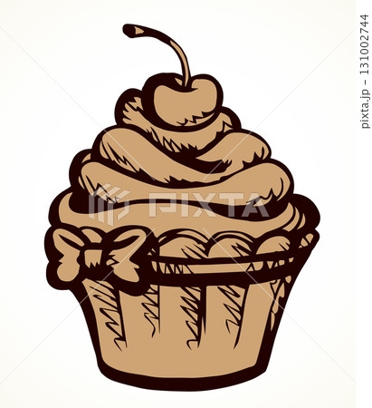 Cake. Vector drawing 131002744