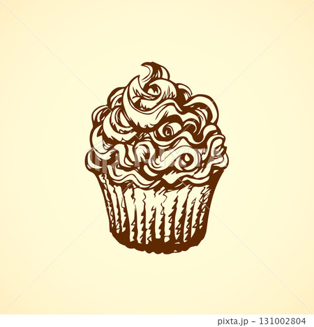 Cake. Vector drawing 131002804