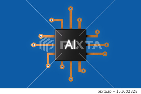 3D Computer chipset mock up. 131002828