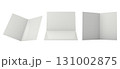 3D white empty brochure mock up 131002875