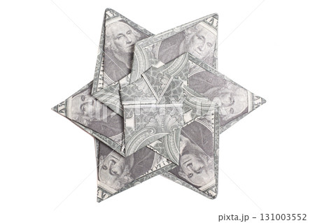Star made from moneygami from Dollar. Money Dollar Origami Star 131003552