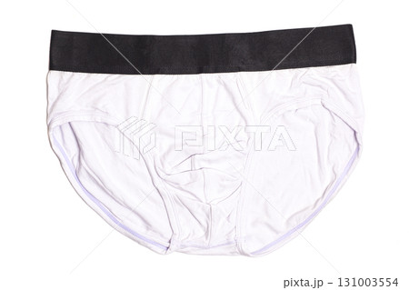 white men's underpants isolated on white background 131003554