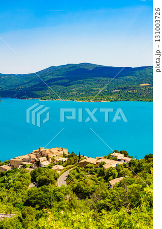 Lake Sainte Croix in Verdon Gorge, France Lake Sainte Croix in Verdon Gorge, France 131003726