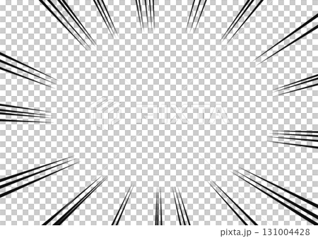 Vector illustration background, concentration lines, cartoon, effect lines 131004428
