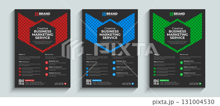 Modern corporate company business flyer design layout template set with blue, red and green color. Creative design for leaflet, annual report, magazine, poster, brochure cover, portfolio, banner. Modern corporate company business flyer design layout template set with blue, red and green color. Creative design for leaflet, annual report, magazine, poster, brochure cover, portfolio, banner. 131004530