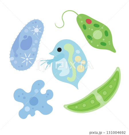 かわいい微生物のイラスト素材 131004692