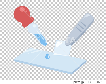 プレパラートを作っているイラスト 131004696