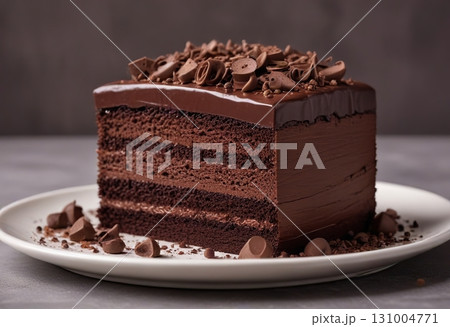 Chocolate cake. Pastry. Delicious food. Generative ai. Chocolate cake. Pastry. Delicious food. Generative ai. 131004771