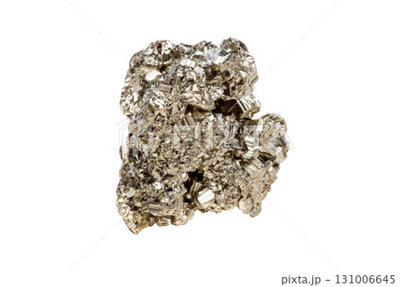 Glistening Pyrite Gemstone with Cubic Shape Glistening Pyrite Gemstone with Cubic Shape 131006645