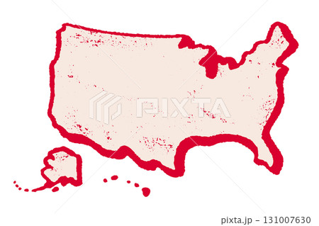Vector vintage map of USA. Vector vintage map of United States in retro style. Vector vintage map of USA. Vector vintage map of United States in retro style. 131007630