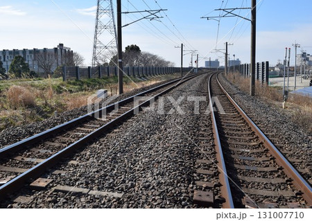 常磐線の鉄道線路 茨城県 131007710