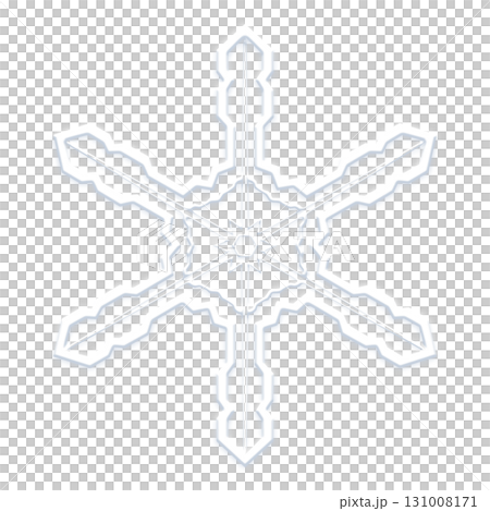 White snowflakes arranged on a transparent background 131008171