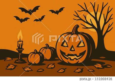 ハロウィン　イメージ　ベクター 131008416