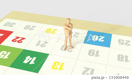 The Calendar for Business concept 3d Rendering. 131008449