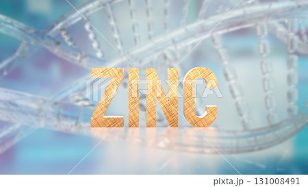 The  Zinc on DNA Background for Sci or Health concept 3d Rendering. 131008491