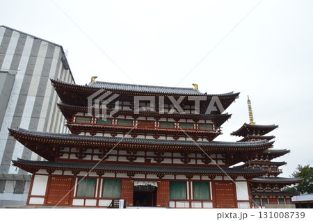 薬師寺の「金堂(中央)」・「西塔(右)」(奈良県奈良市西ノ京町) 薬師寺の「金堂(中央)」・「西塔(右)」(奈良県奈良市西ノ京町) 131008739