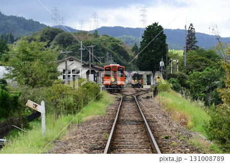 岐阜県のローカル線 明知鉄道 131008789