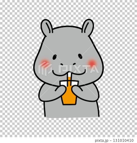 喝橙汁的河馬 131010410