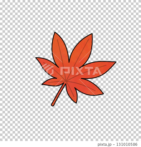 Hand drawn illustration of red autumn leaves Hand drawn illustration of red autumn leaves 131010586