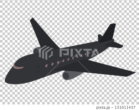 黑色巨型噴射單機簡單插圖 131011437