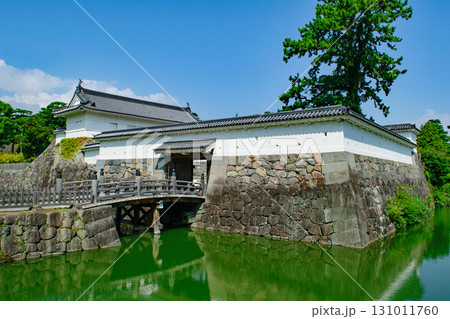 神奈川県　小田原城　住吉橋と銅門枡形内仕切門 131011760