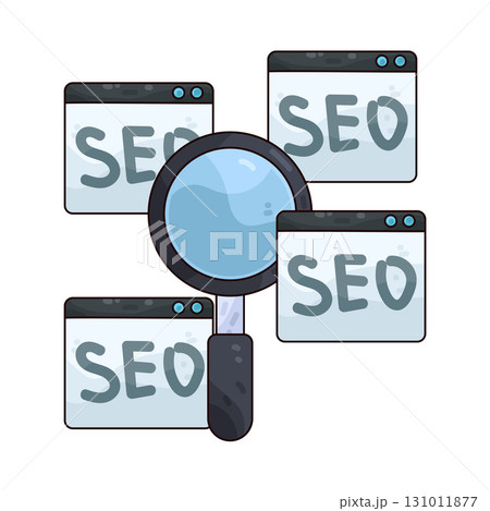 illustration of SEO analysis 131011877