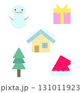 可愛くてシンプルなクリスマスのイラスト 131011923