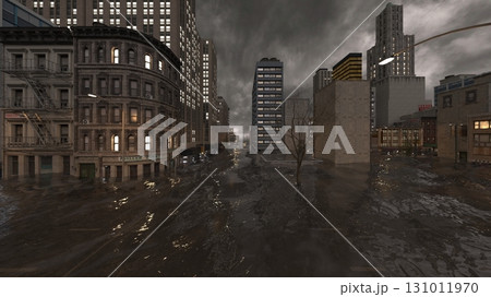 水没した都市 131011970