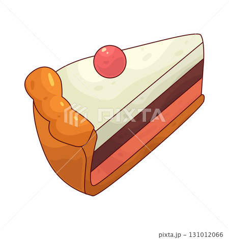 illustration of pie slice illustration of pie slice 131012066