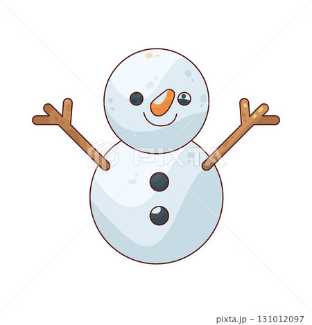 illustration of snowman illustration of snowman 131012097
