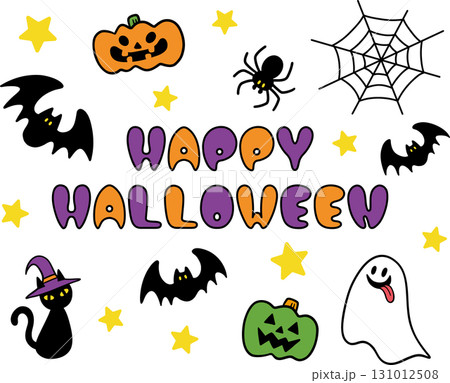 ハロウィンのイラストセット 131012508