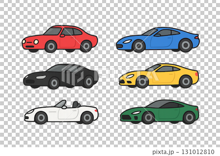 六幅跑車插圖 六幅跑車插圖 131012810