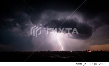 暗い空に雷 暗い空に雷 131012908